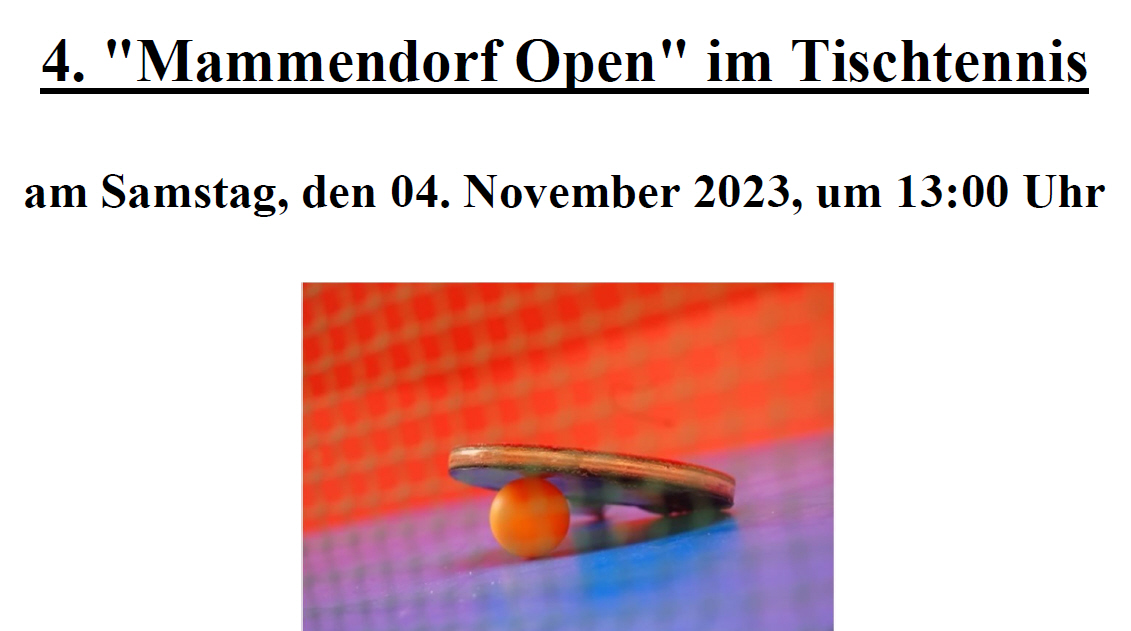 4 Mammendorf TT Open